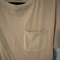 Double Zero Washed Beige Cotton Tee Shirt Dress Women&rsquo;s Size Large