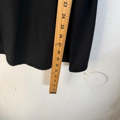 Garnet Hill Black Sleeveless Turtleneck Dress Size S Tencel Lyocell Spandex