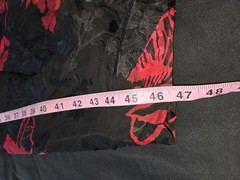 NORM THOMPSON silk DRESS Sz 10 Red Black Floral burnout Lined Whimsygoth fairy