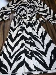 LuLaRoe Ellie Button Down Dress Zebra Animal Print Belt Long Sleeve XL 18/20 🦄