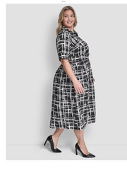 NWT DKNY Plus Size Collared Button Down Dress, size 20W, $139