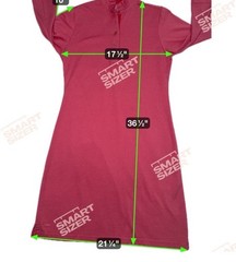 Peter Millar Pink Ruffle Collar Button Shirt Dress 3/4 Sleeve Knee Length Size S