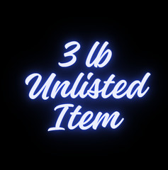 Unlisted Live Show Inventory-3LBS