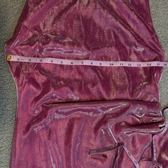 Lulus Women&rsquo;s Metallic Pink Halter Mini Dress Small Ruched Bodycon Tulip Hem