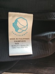 Chiffon Like Black Double Layer Tie Front Or Bottom Back One Size By Cauliflower