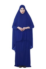 2pc Muslim Women Prayer Dress Overhead Maxi Hijab Khimar Skirt Abaya Arab
