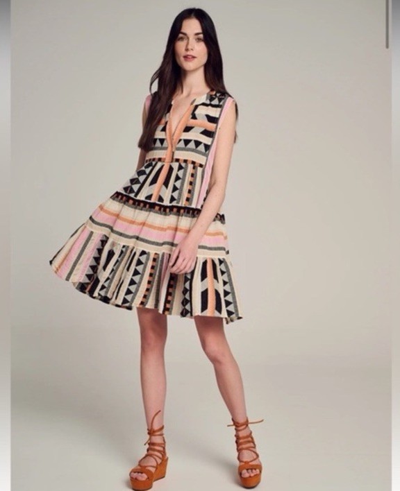 Devotion Twins Kithros Sleeveless Multicolor Dress Sz S Pre Owned