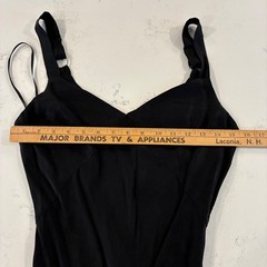 Billy J Maxi Slip Dress 8 Black Minimalist Silky Cocktail Chic Fluid Elegant LBD