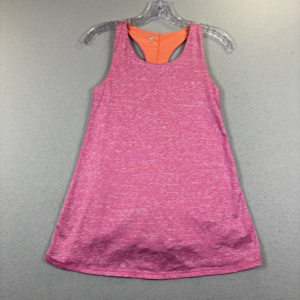 Ideology Womens Solid Performance Dress Pink Size L