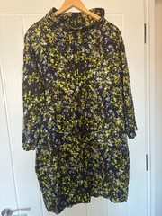 COS tunic style green/navy dress size 42 very good condition