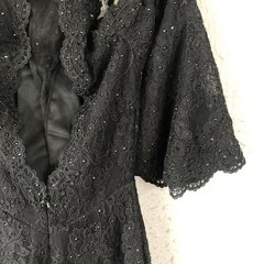 Morilee Dress Womens 00 Lace Sequin Bell Sleeve Cocktail Party Beaded Formal