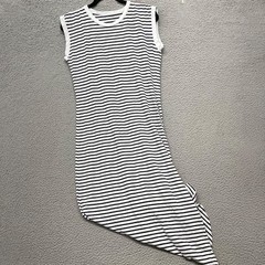 Frank & Eileen Dress Womens S Navy French Stripe Cory Muscle Tee Maxi Nautical