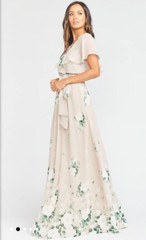 Maxi Dress Womens MediumAudrey Romantic Floral Ruffle Flowy Coquette Event