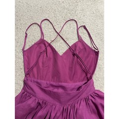 Keepsake The Label Open Back Mini Dress Womens Small Fushia Party Criss Cross