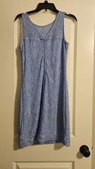 Lilly Pulitzer Janine Shift Dress S Blue Peri Flowing Leaf Lace Ruffle