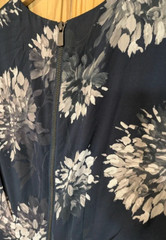 Whistles size 14 Navy & Grey flower print smart / formal dress