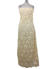 Albaray Crochet Bustier Midi Dress Cream Size 8 UK £119 RRP NEW F2