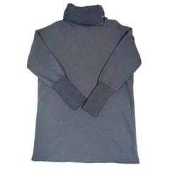 Studio Park Gray Pullover Sweatshirt Dress Womens Size LP