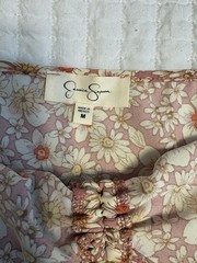 Jessica Simpson Pink Floral Print Romantic Sundress, Medium