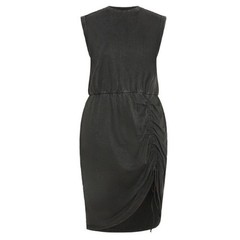City Chic Ivy Wash Black Acid Ruched Mini Dress NWT Plus Size Sleeveless