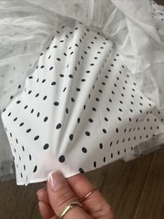 NWT Needle & Thread White Polka Dot Evelyn Backless Micro Mini Dress 4 #xh