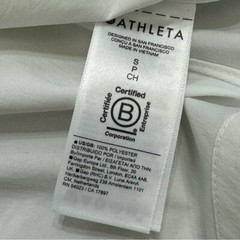 Athleta Performance Poplin Collared Lightweight Shirtdress UPF 50+ White Size S