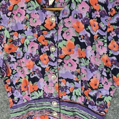 Vintage Positive Attitude Dress Sz 11/12 Colorful Floral Pockets