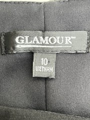 Glamour Black Dress Long Sleeve Stretch Knit Size 10 NWT Originally $80