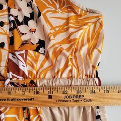 Matte Jersey Print Shirt Dress L Slveless Colorful Casual Career Modern Classic