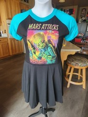 Eye Candy By Vera Raglan Tee Dress NWOT 3XL Horror Punk Goth Halloween