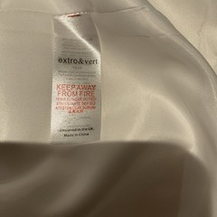 Extro & Vert White Blazer Button Up Cape Dress Elegant, Classic, Preppy, Size M