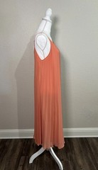 BCBGeneration Pleated Shift Dress Coral Orange Women’s Size Large Light Flowy