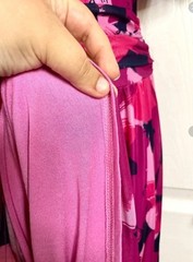 Jolie Moi Womens Pink Patterned Fit & Flare Midi Occasion Dress Size 10 uk