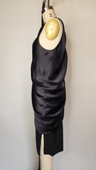 Alexander Wang Black SILK Dress with One Bell Sleeves Batwing Sleeve Dolman 2