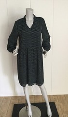 B.Young Swing Polka Dot Teal/Silver Dress Size 10