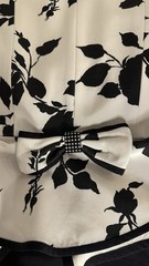 AJ Bari for Cache 2 Piece Black and White Cocktail Outfit with Diamante Accents