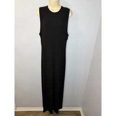 Skims Ribbed Sleveless Crew Neck Midi Dress Stretch Pullover Lightweight Sz 4XL