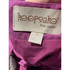Keepsake The Label Open Back Mini Dress Womens Small Fushia Party Criss Cross