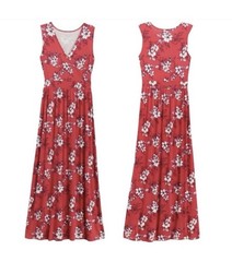 41 Hawthorn Adelina Red Floral Knit Sleeveless Maxi Dress, XXL Stitchfix