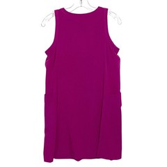 Lou & Grey Utility Pocket Tank Shift Dress M Magenta Activewear Athleisure Cozy