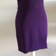 NWT Six Crisp Days Purple Straight Mini Bodycon Ponte Mini Elegant Dress Med