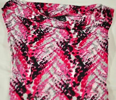 women&rsquo;s New Direction dress size small pink black sleeveless polyester new