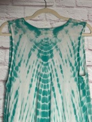 1X/2X/3X OS New Seafoam Green White Tie Dye Gauze Beach Dress Cover-up 50$