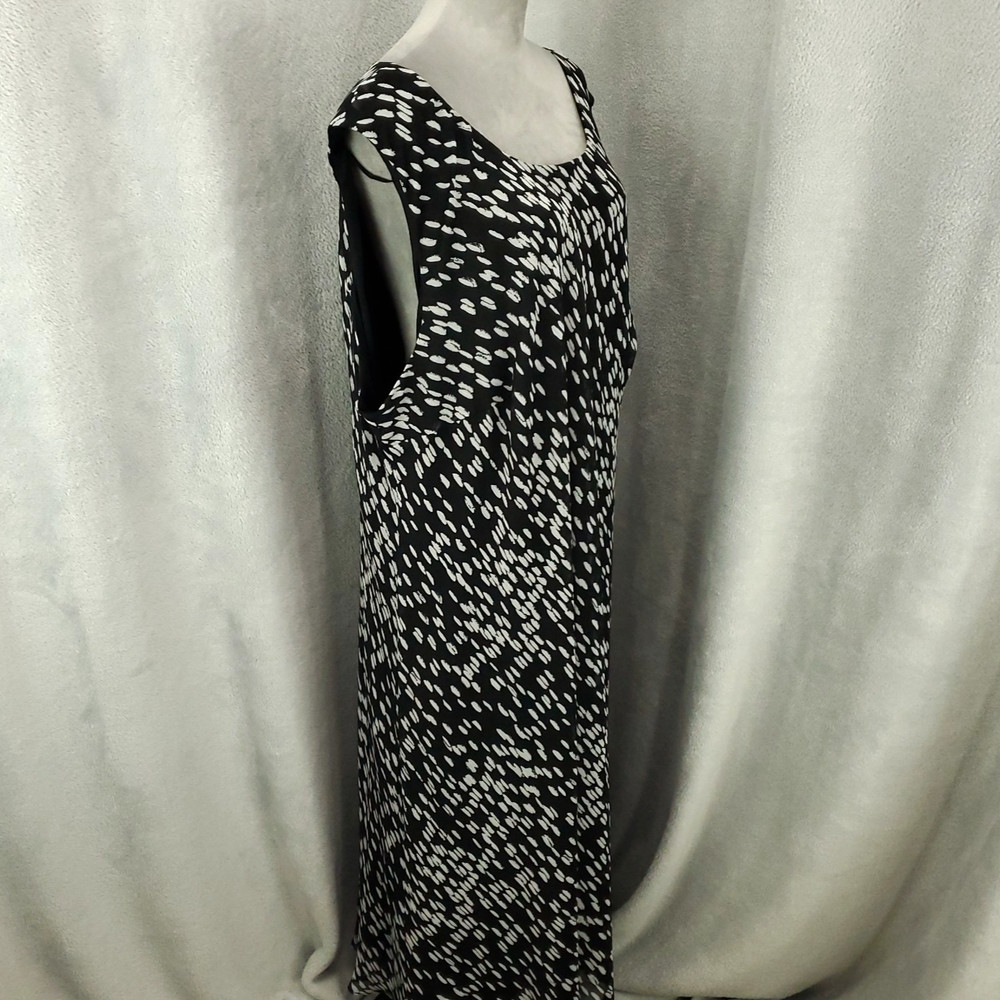 Maggie Barnes Dress Womens 34W Long Shift Tank Long Midi Maxi Artsy Pullover