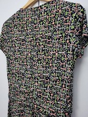 George Women&rsquo;s Multicolor Key Pattern Lightweight Stretch Dress Size Medium 8/10