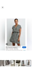 Rails Karla Smocked Mini Dress Womens Size L Animal Print $188