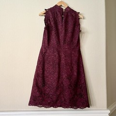 Ted Baker Latoya Dress High Neck Lace Medium Modest Wedding Cocktails Holidays