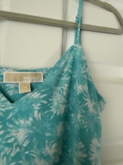 Michael Kors Turquoise Spaghetti Strap Dress. Size P/Medium NWT
