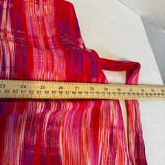 N Natori Illusions Abstract V-Neck Maxi Dress Pink Purple Red 2X GN3351 NEW
