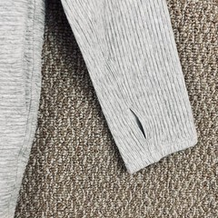 Lululemon Call for Cozy Dress Heathered Ribbed Ultra Light Grey Sz 8-NWOT AA10